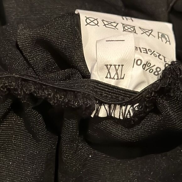 Women’s Short Sexy Black Beaded BodyCon Party Dress Deep V-Neck Size XXL NWOT - Picture 12 of 14